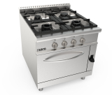 Saro Gasfornuis + Gasoven 4 Pits LQ - Model LQ / Cug4ng